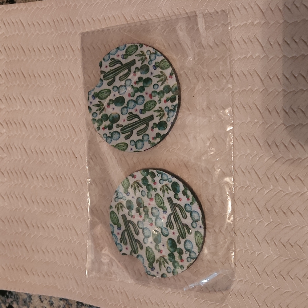 ⭐️Cactus car coasters - Picture 2 of 2